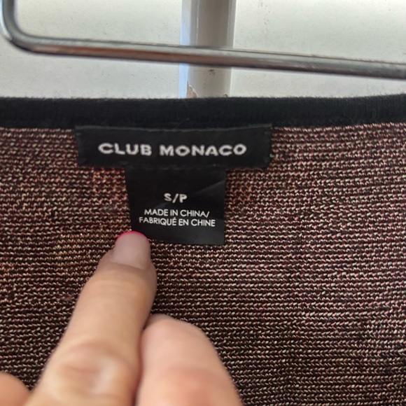 Club Monaco Textured Knit dress size XS chest‎ 31 in length 30 top of knee - Picture 5 of 5